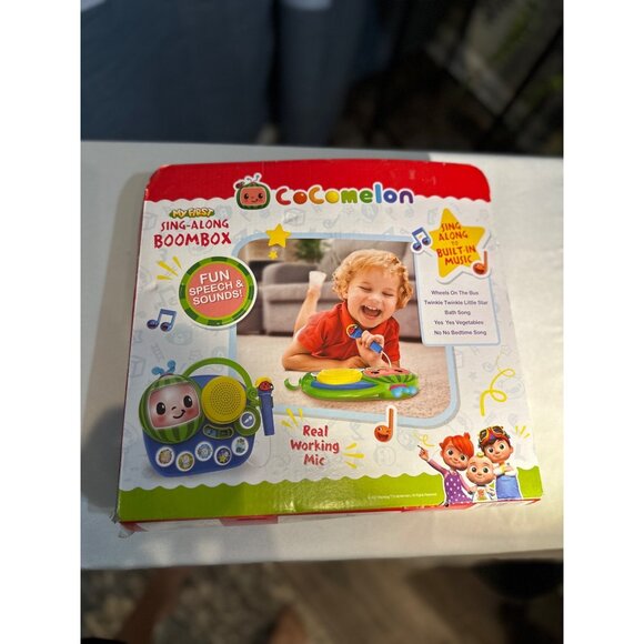 Cocomelon Musical Learning Karaoke Machine Toy with Microphone & Buttons - Picture 6 of 7